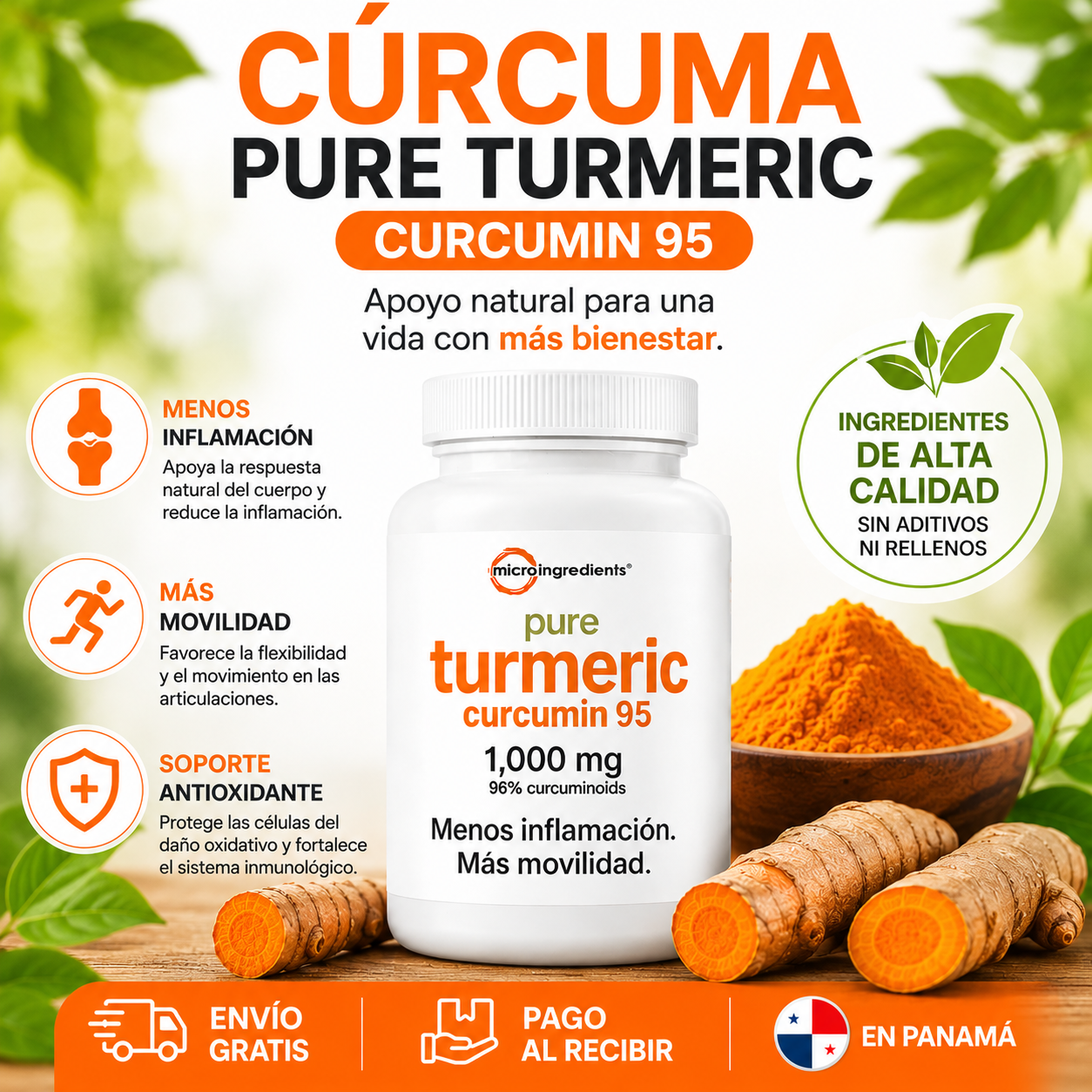 Turmeric Pure Curcumin 120 CAPSULAS