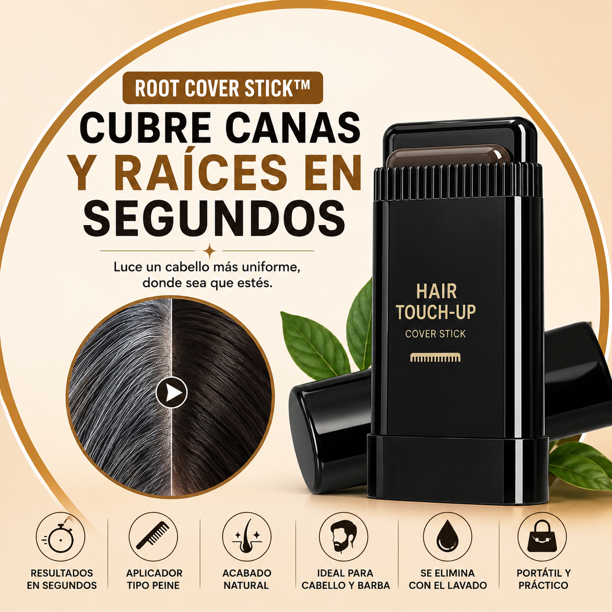 Cover Stick - Oculta tus canas en segundos