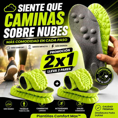 2x1 Plantillas 4D - Siente que caminas sobre nubes