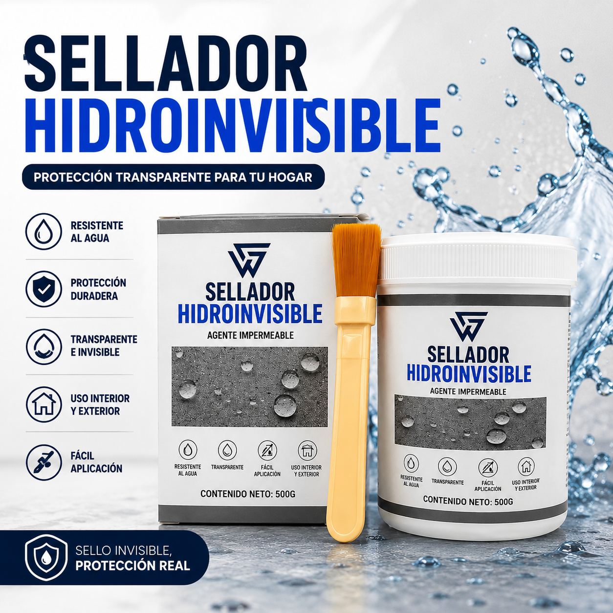 Sellador HidroInvisible™ – Protege Tu Hogar de Filtraciones Sin Romper Ni Gastar de Más
