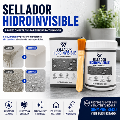 Sellador HidroInvisible™ – Protege Tu Hogar de Filtraciones Sin Romper Ni Gastar de Más
