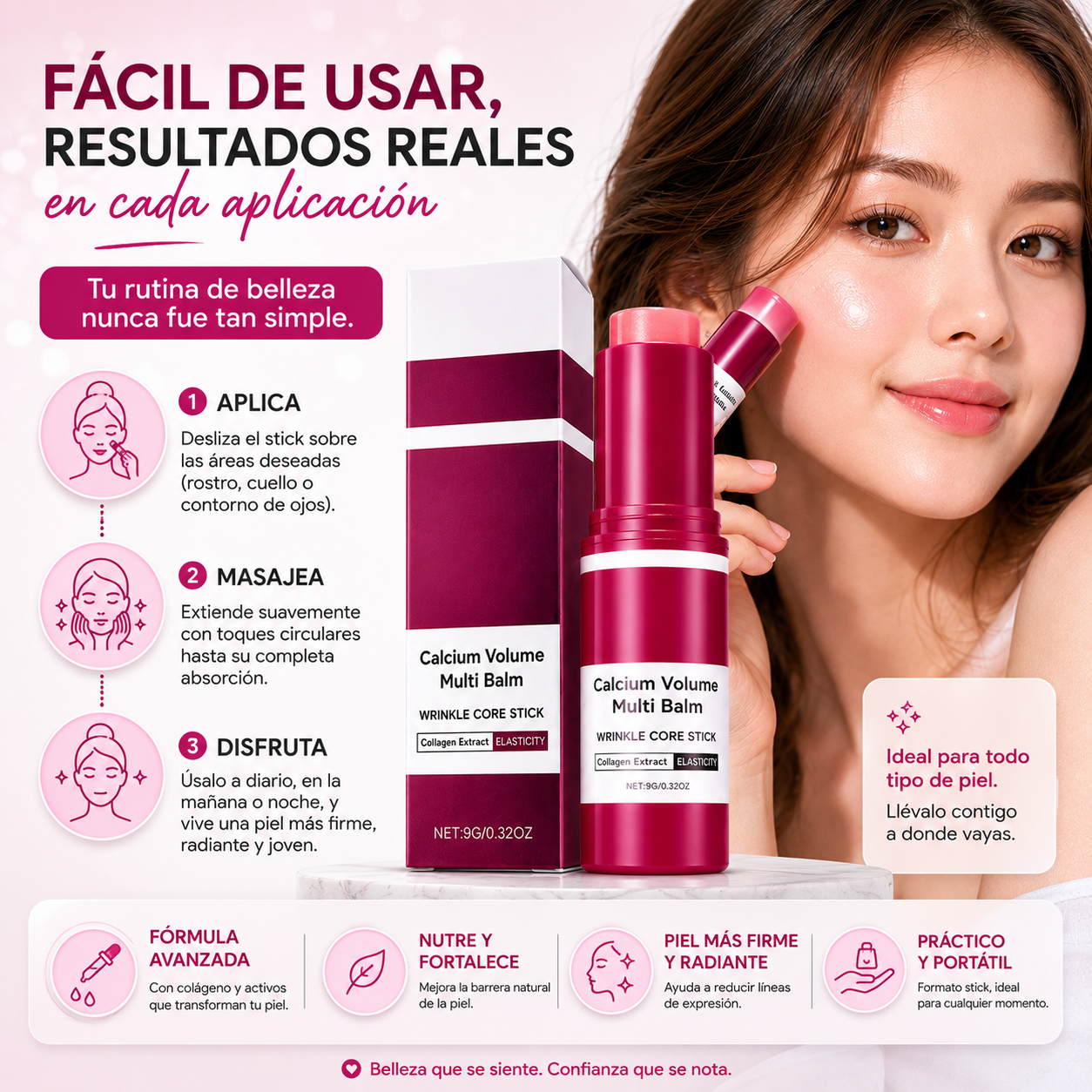 Bálsamo Facial Reafirmante y Voluminizador