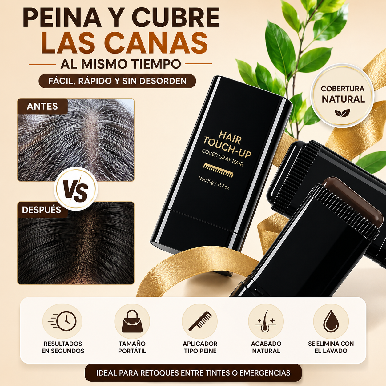 Cover Stick - Oculta tus canas en segundos